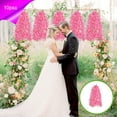 thumbnail image 1 of OEFNTAC 10PC Artificial Lilac Flower Vine 23.62in Wedding Arch Home Office Party Decoration Plastic Multicolor Realistic Durable Symbolic Love Affection, 1 of 6