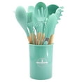 thumbnail image 1 of OEFNTAC 12-Piece Non-Stick Wooden Handle Kitchenware Set Cooking Tools Wooden Cooking Utensils Non Stick Spatula Kitchen Utensil Set Baking Tools Set, 1 of 4