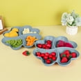 thumbnail image 1 of OEFNTAC 2-Pack Divided Snack Tray with Lid Compartment Container for Nuts Candy Fruits Party Serving, 1 of 6