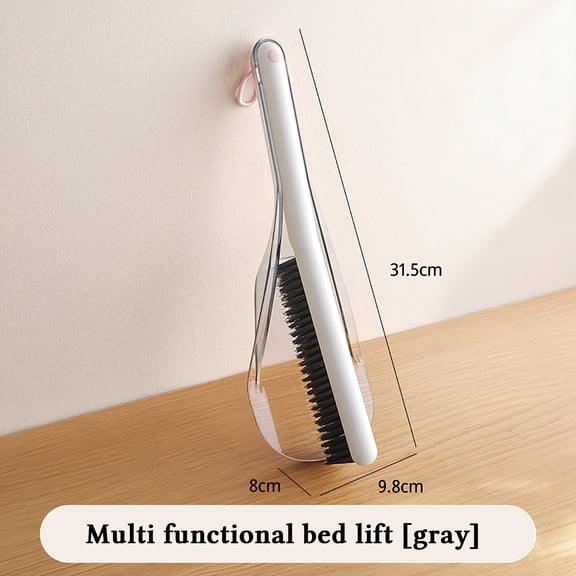 OEFNTAC 2-in-1 Bed Sweeping Cleaning Brush Mattress Lift Lever Dual Action Sofa Crevice Organizer Pet Hair Remover Dirt Dust Tool Flexible Long Handle Under Bed Lightweight Space Saver