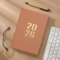 thumbnail image 1 of OEFNTAC 2026 A5 Schedule Planner Faux Leather Hardcover Daily Calendar 176 Sheets Date Notes Academic Organizer Coil Binding Portable Work School Home Professional Productivity Journal, 1 of 6