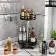 thumbnail image 1 of OEFNTAC 360 Degree Rotating Spice Rack Countertop Metal Spice Organizer Kitchen Storage Shelf 14.2x2.6in, 1 of 6