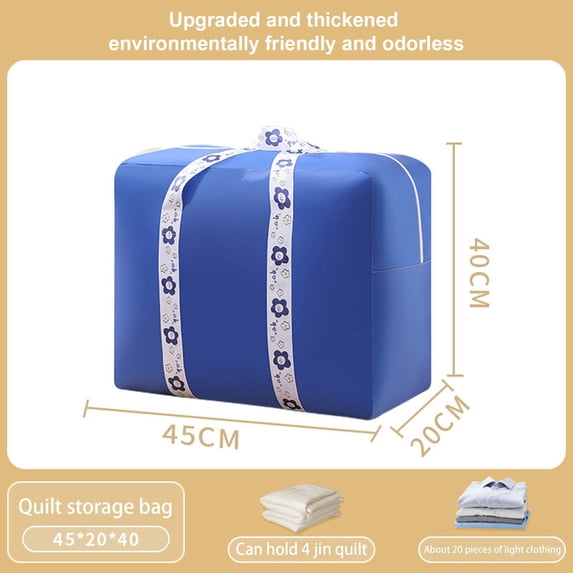 OEFNTAC 4PC Self Compression Storage Bags Vacuum Sealed Organizer for Blankets Comforters Clothes Travel Packing