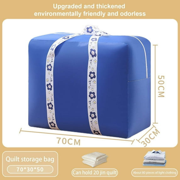 OEFNTAC 4PC Self Compression Storage Bags Vacuum Sealed Organizer for Blankets Comforters Clothes Travel Packing