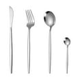 thumbnail image 1 of OEFNTAC 4PCS Silverware Set Silverware Forks and Spoons Silverware Set Stainless Steel Mirror Polished Cutlery Set Fork Knife Spoon Set, 1 of 6