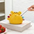 thumbnail image 1 of OEFNTAC 6PC Cute Crab Fruit Fork Set Stainless Steel Small Dessert Picks Ceramic Bracket Storage Jar 10.3x13.5cm Kid-Safe Party Snacks Appetizers Gift, 1 of 6