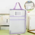 thumbnail image 1 of OEFNTAC A3 Transparent Document Bag Thick Plastic File Folder with Handles for Art Papers Exam Sheets Portfolio, 1 of 5