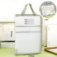 thumbnail image 1 of OEFNTAC A3 Transparent Document Bag Thick Plastic File Folder with Handles for Art Papers Exam Sheets Portfolio, 1 of 5