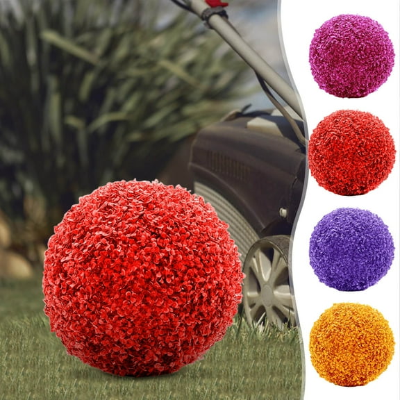 OEFNTAC Artificial Grass Ball Decorations Hanging Vines Sphere Topiary Balls Plastic Greenery Boxwood Balls Indoor Outdoor Home Garden Decor Wedding Party Centerpiece Ceiling Decorations Round