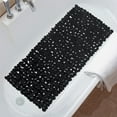 thumbnail image 1 of OEFNTAC Bathroom Rug Rubber Backing Non Slip Massage Scrub Soles Modern Floor Mat Shower Rug Bathtub Front Easy Clean Quick Dry Safety 14.96x27.17in, 1 of 9