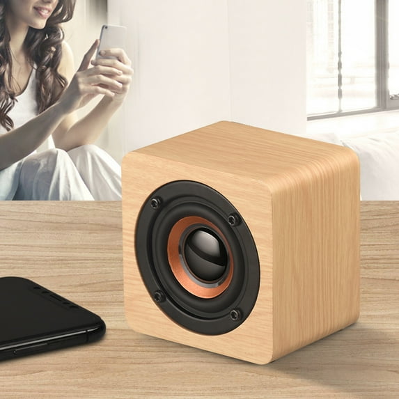 OEFNTAC Bluetooth Speaker Speakers Bluetooth Wireless Portable Wireless Speaker Bookshelf Retro Wooden Bluetooth Mini Speaker Subwoofer Stereo Card Built-in Lithium Battery