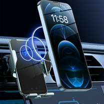 OEFNTAC Car Charger Car Charger Usb C Smart Car Wireless Charging Cell Phone Mount Aluminum Alloy Full-automatic Induction Cell Phone Mount 12.4x8.3cm