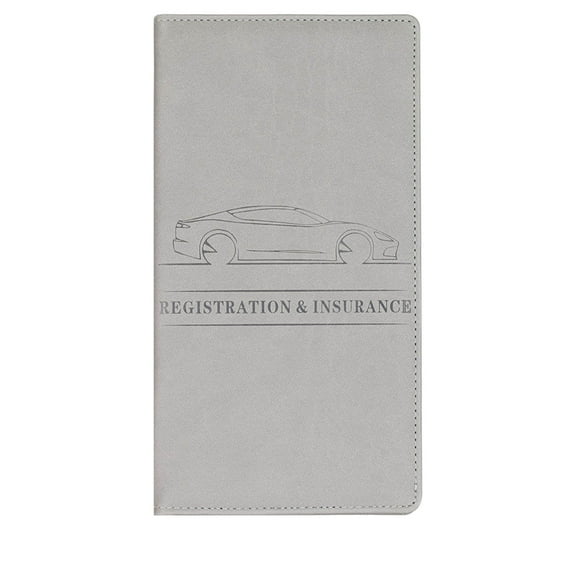 OEFNTAC Car Registration Insurance Card Clip Car Insurance Information File Protection Clip Car Business Card Storage Card Bag Synthetic Leather Card Clip for ID Drivers License
