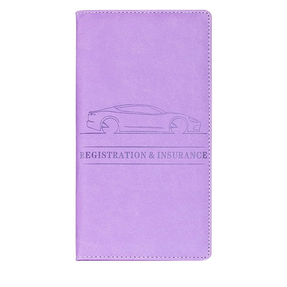 OEFNTAC Car Registration Insurance Card Clip Car Insurance Information File Protection Clip Car Business Card Storage Card Bag Synthetic Leather Card Clip for ID Drivers License