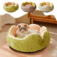 thumbnail image 1 of OEFNTAC Cats Bed Cute Cats Bed Soft Plaid Sleeping Bed Portable Cats Sleeping Supplies Washable Pet Warm Bed Suitable For Small And Medium Sized Pet, 1 of 9