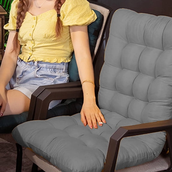 OEFNTAC Chair Cushions Plush Seat Cushions for Home Use, Tufted Corduroy Floor Cushions for Living Room Tatami, Yellow, Gray, Green,17.71x33.46x1.96in