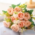 thumbnail image 1 of OEFNTAC Christmas Peony Artificial Bouquet Handheld Wedding Decoration Home Simulated Flowers Fake Centerpiece Holiday Arrangement 11.81x7.09x2.36in, 1 of 6