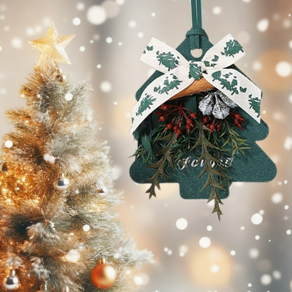 OEFNTAC Christmas Tree Aromatherapy Pendant Aroma Paper Fireless Scent Ornament Hanging Closet Wardrobe Scented Fireless Long Lasting Fragrance 4.02x3.54in