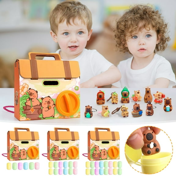 OEFNTAC DIY Surprise Capsule Egg Set Fun Toy Unboxing Mini Tabletop Activity Entertaining Game Family Friends Gift Durable Easy Setup Versatile Creative Children's Party Favor