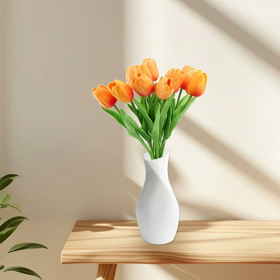 OEFNTAC Decorations 10pcs Mini Simulation Tulip Bouquet, Home Holiday Decorative Artificial Flowers Christmas