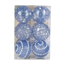 OEFNTAC Decorations 12-PC PET Christmas Ball Ornaments Shatterproof Tree Decor Hanging Colorful Foam Balls Christmas Decorations