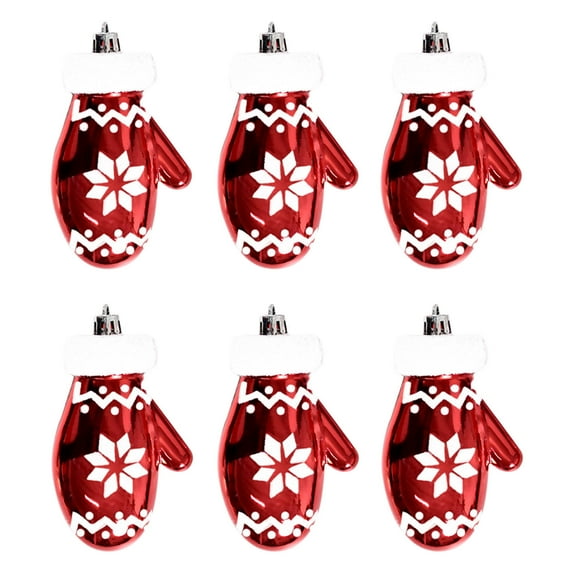 OEFNTAC Decorations 6pcs Christmas Ornaments Hand-Painted Tree Decorations Arts Crafts Xmas Pendant Home Party Indoor Outdoor Hanging Set Halloween Yard Decorations
