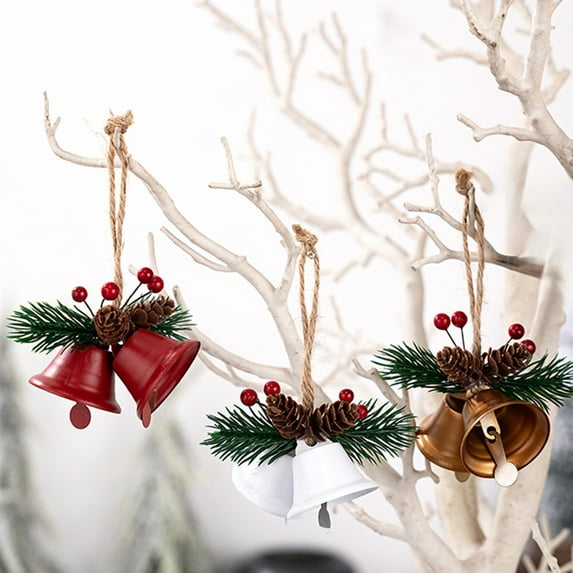 OEFNTAC Decorations Christmas Decorations Iron Colorful Small Bells Pendants Christmas Tree Pendants Wind Chime Pendants Christmas Gifts Xmas Decorations