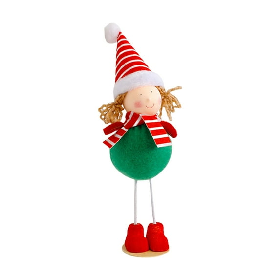 OEFNTAC Decorations Christmas Reindeer Plush Toy and Santa Figurines Festive Shop Home Holiday Decoration Christmas Door Decorations