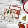 thumbnail image 1 of OEFNTAC Decorations Christmas Spoon Fork Set Cute Snowman Dessert Cutlery Gift Box Stainless Steel Coffee Tea Tableware Holiday 6.88in Christmas Decor, 1 of 6