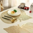 thumbnail image 1 of OEFNTAC Decorations Hollowed Out PVC Pumpkin Placemats Watertight And Oil-proof Household Western Food Mat Heat Insulation Mat Decorative Mat Table Mat Halloween Decor, 1 of 5