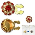 thumbnail image 1 of OEFNTAC Decorations Rhinestone Button Covers Crystal Detachable Shirt Clips Jewelry Button Snaps Pliers Press for Blouse Suit Dress Fashion DIY Accessories Versatile Gift, 1 of 9