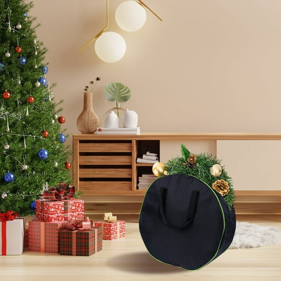 OEFNTAC Decorations Wreath Storage Bag Garland Container Handle Oxford 40x40cm Christmas