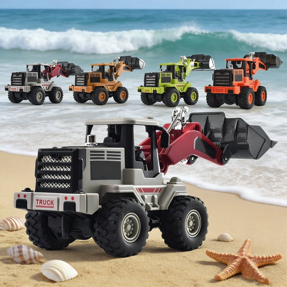 OEFNTAC Diecast Engineering Forklift Model Alloy Toy Parent-Child Simulation Excavator Dump Truck Construction Vehicle for Kids Boys Pull Back Indoor Outdoor Play Gift Sturdy Realistic