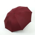 thumbnail image 1 of OEFNTAC Double-Layer Sun Rain Umbrella Compact Folding UV Protection Canopy UV Protection Umbrella Windproof Umbrella Compact Umbrella Travel Umbrella, 1 of 6