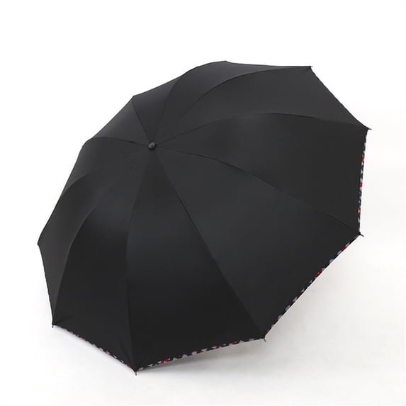 OEFNTAC Double-Layer Sun Rain Umbrella Compact Folding UV Protection Canopy UV Protection Umbrella Windproof Umbrella Compact Umbrella Travel Umbrella