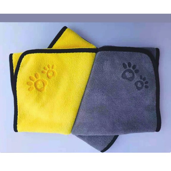 OEFNTAC Extra Large Pet Bath Towel Super Absorbent Microfiber Drying Blanket for Dogs Cats 39.3x19.68 Inches Quick Dry Soft Fleece Grooming Mat