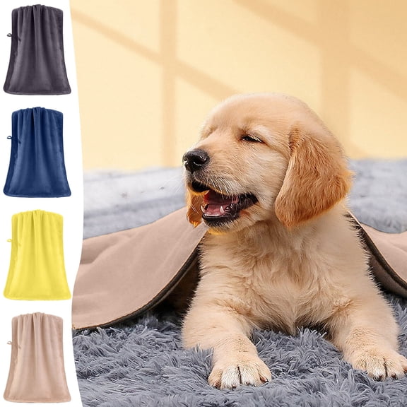 OEFNTAC Extra Large Pet Bath Towel Super Absorbent Microfiber Drying Blanket for Dogs Cats 39.3x19.68 Inches Quick Dry Soft Fleece Grooming Mat