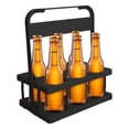 thumbnail image 1 of OEFNTAC Foldable Beer Carrier Basket Plastic Beverage Holder for 6 Cans Portable, 1 of 7
