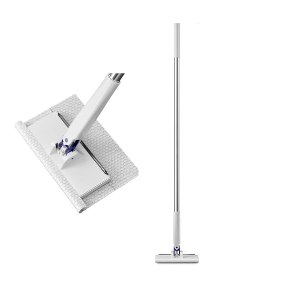 OEFNTAC Hands Free Mini Mop Wet Dry Snap Grip Lightweight Swivel Cleaning Home Office Kitchen Quick Touch Free Compact Cloth Organizer