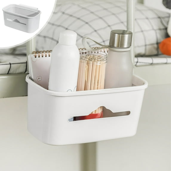 OEFNTAC Hanging Trash Bin for Bedside 10.3x6.3x4.8 Inch Wall Mount Storage Organizer for Dorm Room