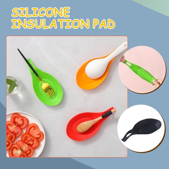 OEFNTAC Heat Insulation Kitchen Pad Food Grade Placement Mat Tableware Sponge Holder Anti Odor Sturdy Easy Clean Multipurpose for Cooking Home Restaurant Gift 7.87x3.94in