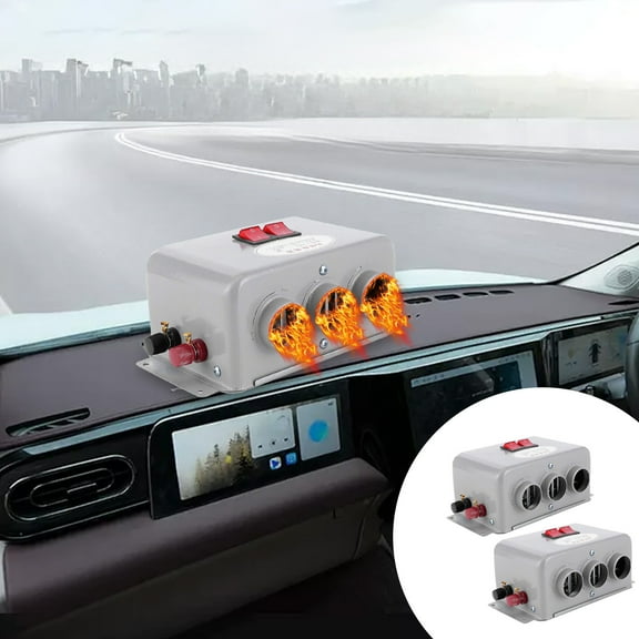 OEFNTAC Home and Kitchen 12V 24V Automobile Heater Truck High Power Fast Heating Defrosting Overload Protection Metal Construction Easy Install 23x12x9.5in