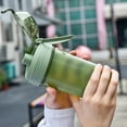 thumbnail image 1 of OEFNTAC Home and Kitchen Food Grade Shaker Cup 700ml Large Capacity High Temp Resistant Plastic Water Bottle with Built-In Mixing Stirrer for Protein Powder Fitness Drinks, 1 of 6
