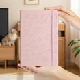 thumbnail image 1 of OEFNTAC Home and Kitchen Student Softcover Notebook A5 Cute Cartoon Leather Cover Exquisite Diary Tape Business Notepad Thick Paper Elastic Band Bookmark Portable 21.2x14.2cm, 1 of 6