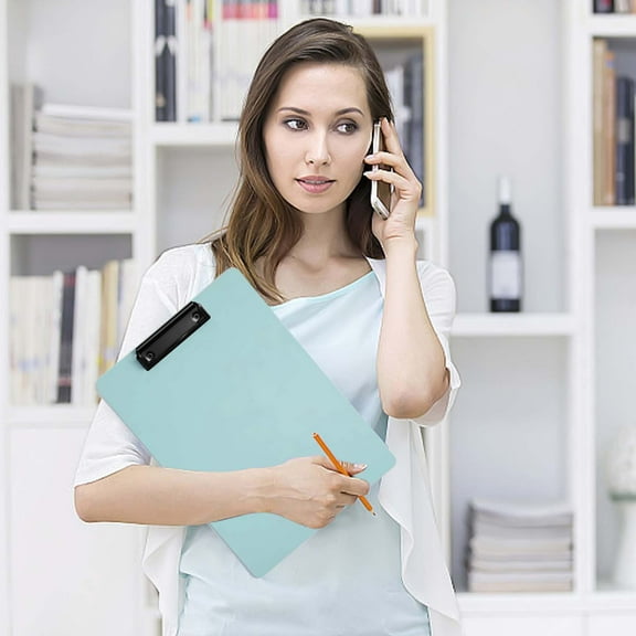 OEFNTAC Home and Kitchen Folder Board Office Supplies Thickened Writing Board Color Clip Student Home School Durable Organized Plastic 8.74x6.10in