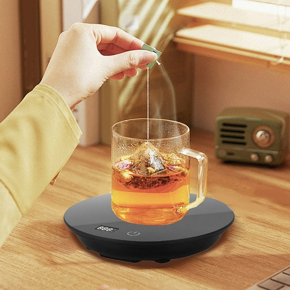 OEFNTAC Hot Digital Coffee Mug Warmer 3 Speed Adjustable Temp Control Induction Plate Keep Drinks Warm Auto Portable Compact USB Powered Desk Office Anti Slip Best Deal Hot Pick 5x12.01x0.86in