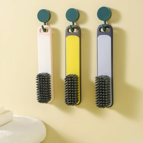 OEFNTAC Household Shoe Cleaning Brush 6.88x1.57x1.18in Soft Bristle Scrubber for Sneakers Laundry Hand Wash Gentle Dirt Removal Tool shoe cleaning brush soft bristle sneaker cleaner