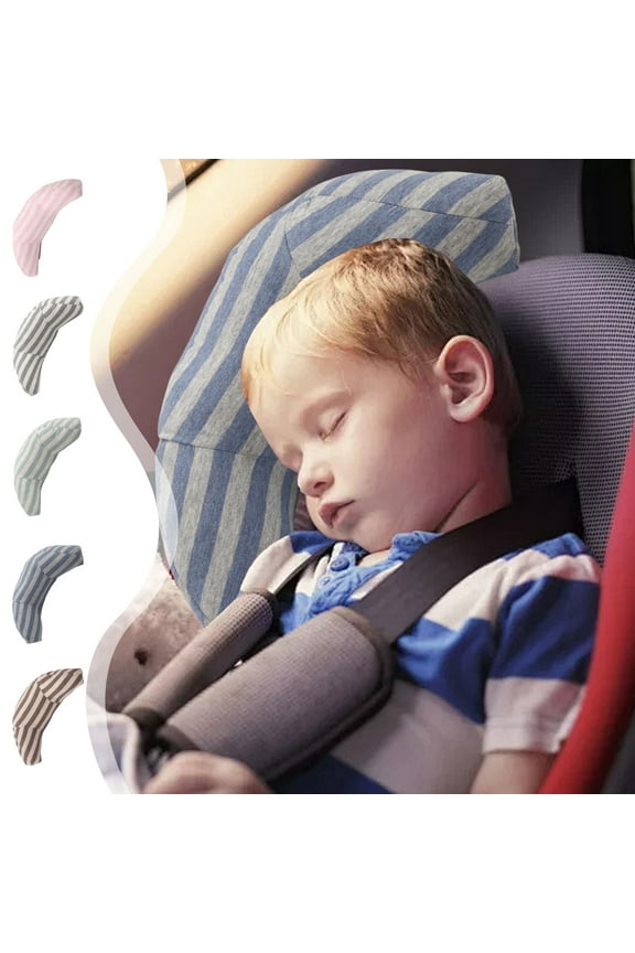 Kids Travel Pillow Childrens Neck Pillow 11.8x5.9x4.3in Polyester Car Seat Support Shoulder Pad Soft Travel Nap Cushion for Kids Toddlers Road Trip