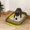 thumbnail image 1 of OEFNTAC Litter Box Semi-Enclosed Cat Litter Box with High Sides and - Design for Kittens and Cats Easy Clean Litter Box Large Litter Box, 1 of 6