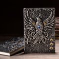 thumbnail image 1 of OEFNTAC Notebook Notebooks Notebooks for Work Retro Embossed Bird Pattern Notebook European A5 Notepad Stereo 100 Pages Portable Reliable for Office Learning Easy to Write, 1 of 5